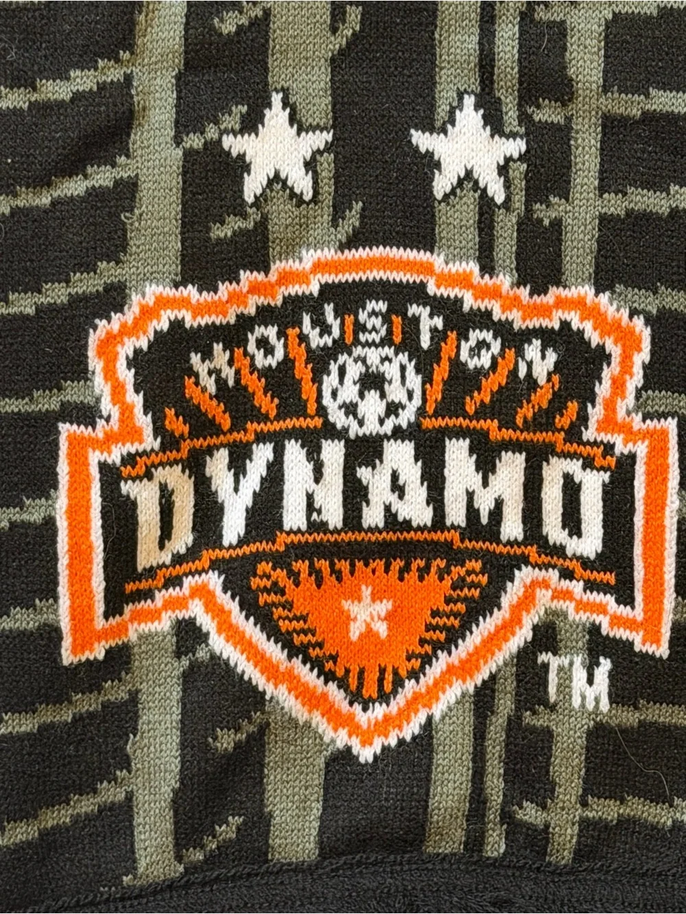 Orange & Black Houston Dynamo Soccer Scarf